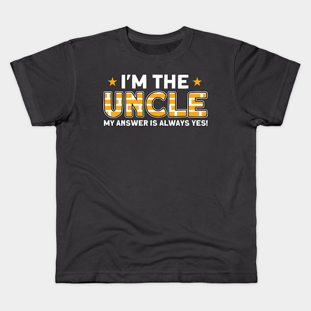 Bricklayer I'm The Uncle Masonry Kids T-Shirt by Toeffishirts